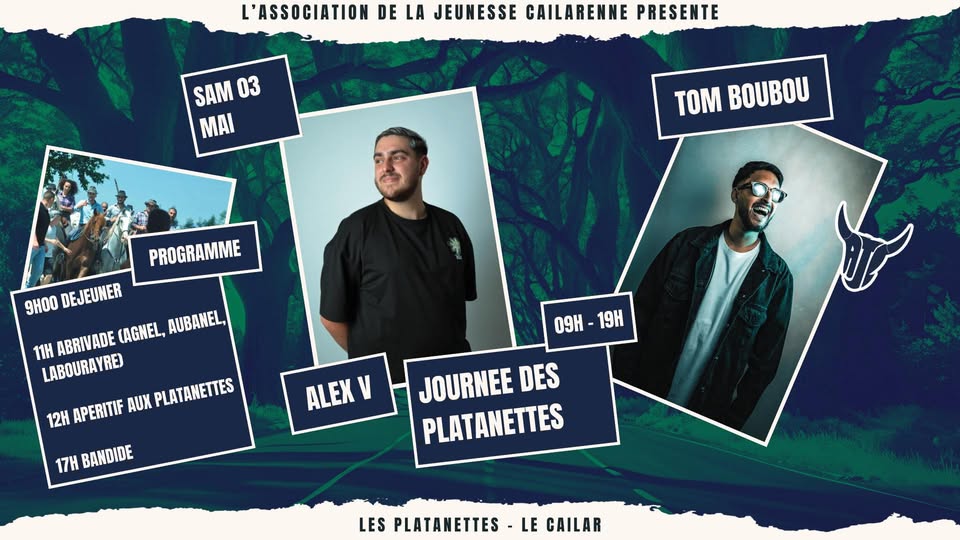 Samedi 03 mai - Les Platanettes - Le Cailar