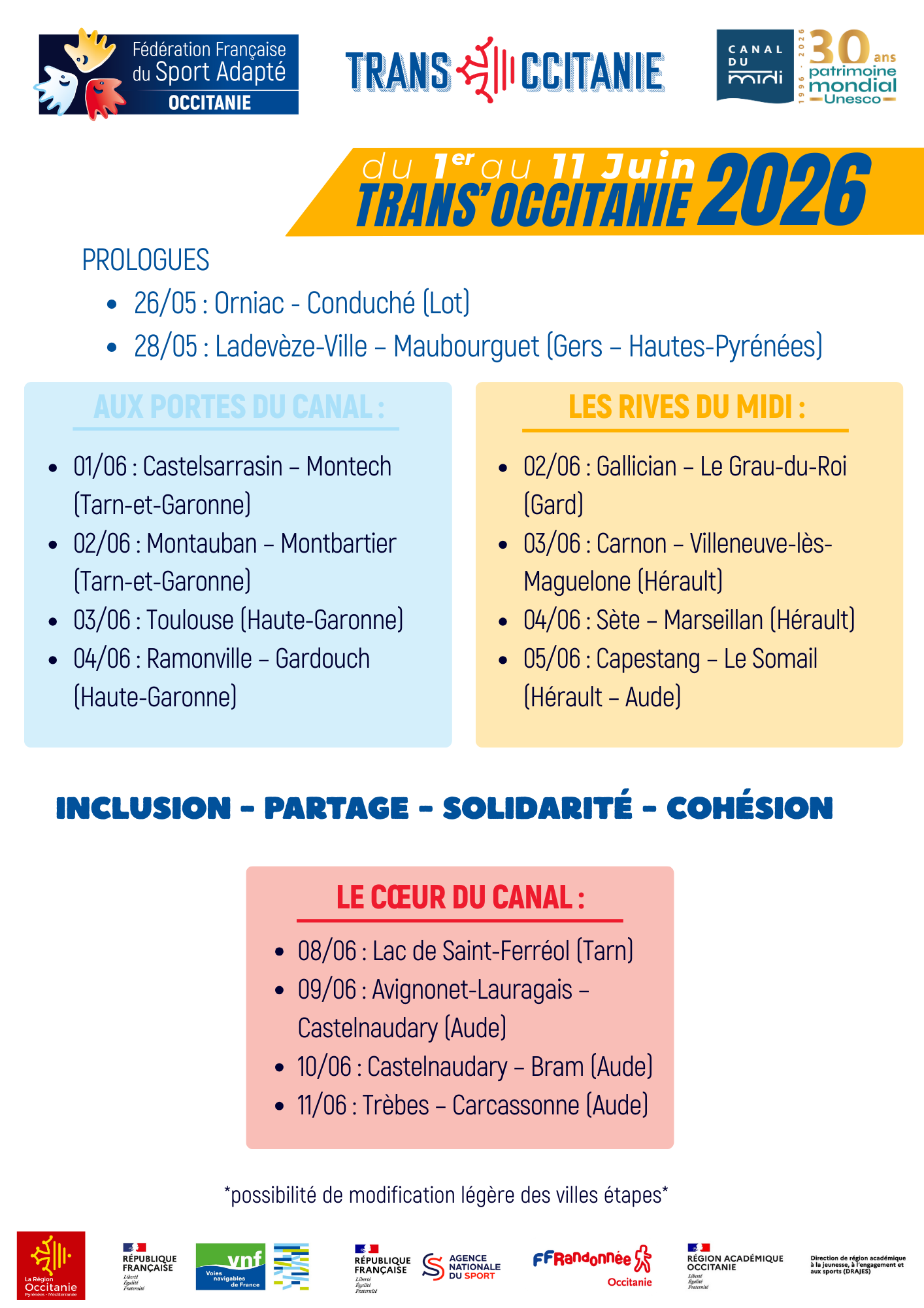 Course Trans'Occitanie Gallician-Le Grau du Roi - juin 2026