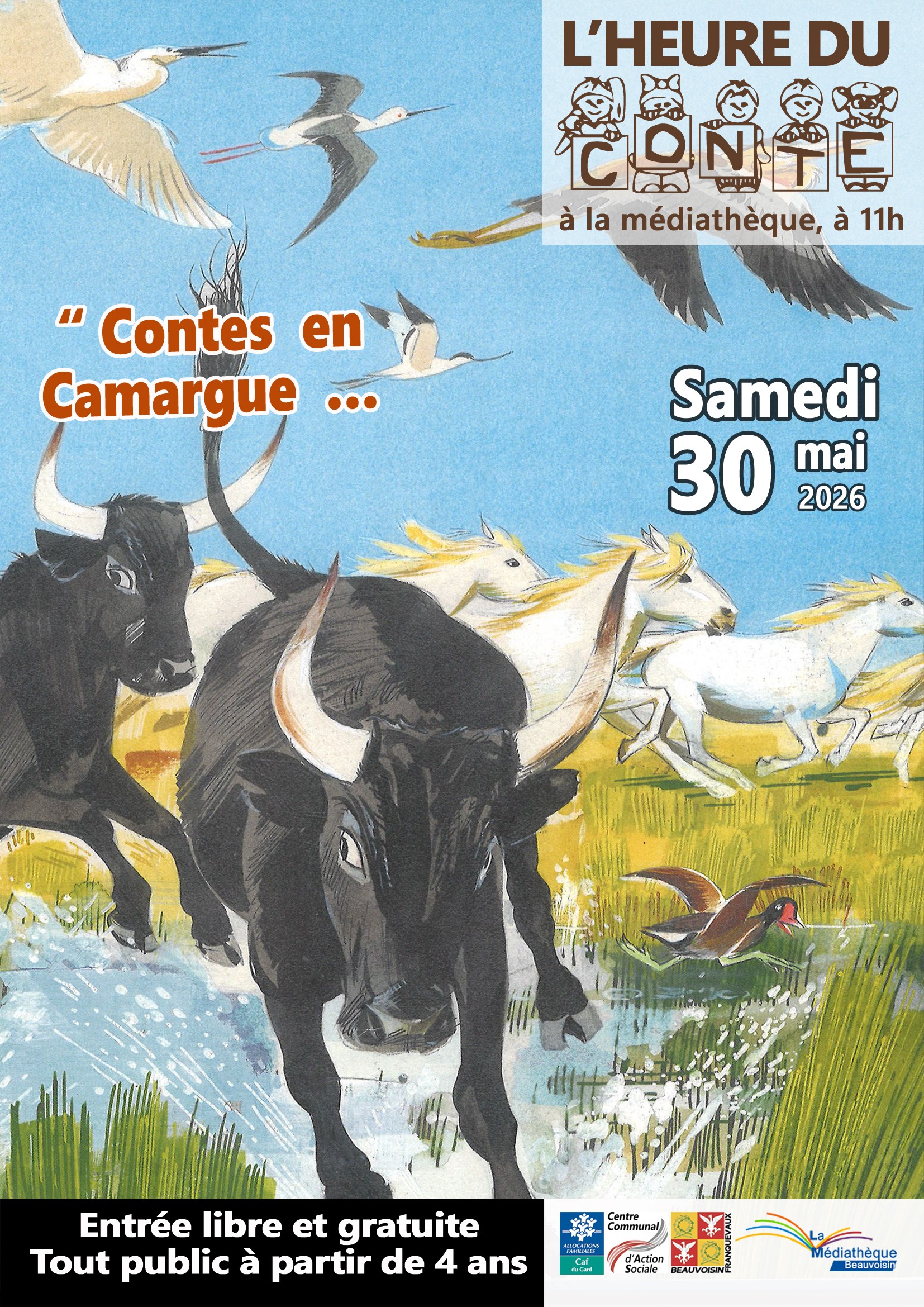 Heure du conte Médiathèque Beauvoisin