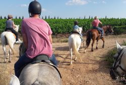 On horseback at Théo Beauvoisin's