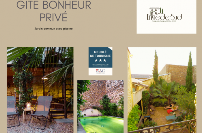 furnished tourist rental "Private happiness" Desire for south Vauvert 