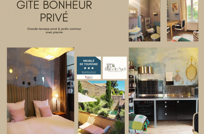 furnished tourist rental "Private happiness" Desire for south Vauvert 
