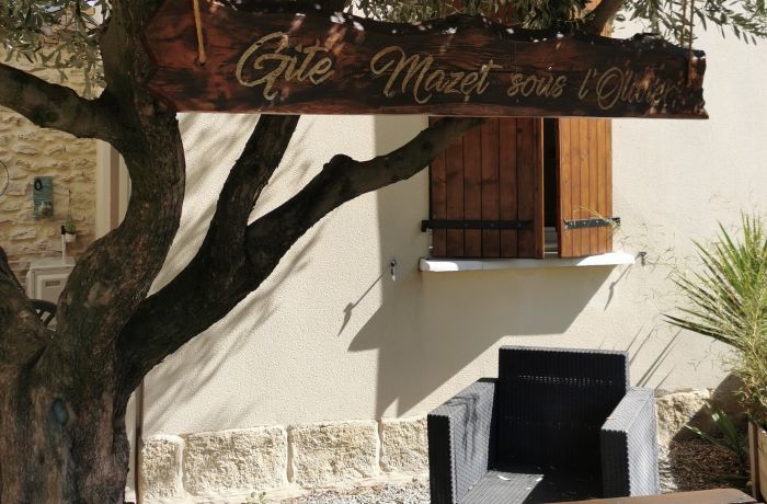 rental the cottages under the olive tree cottage Le mazet under the olive tree relaxation area
