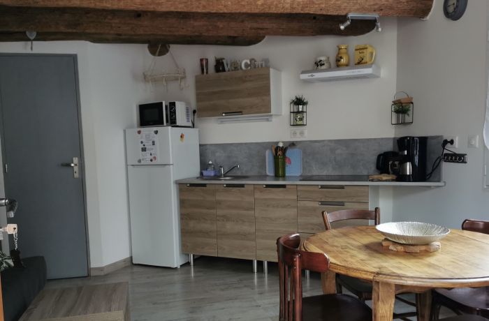 rental the cottages under the olive tree cottage Le mazet under the olive tree kitchen area